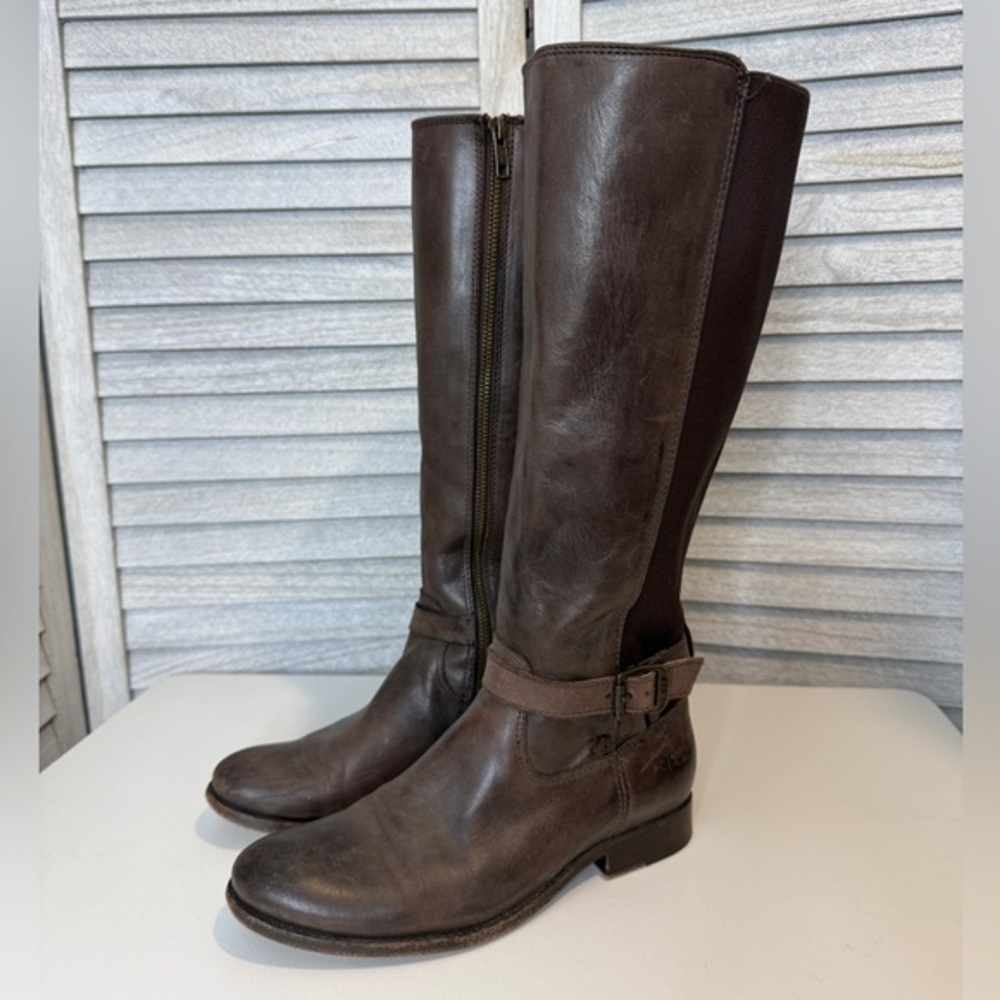 Frye Melissa Belted Women’s Leather Boots Size 7B